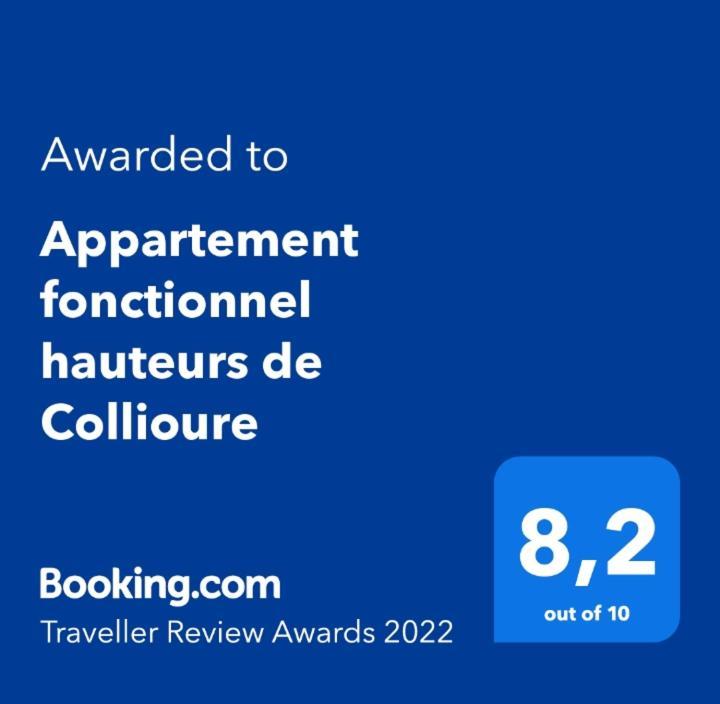 Appartement fonctionnel hauteurs de Collioure Extérieur photo
